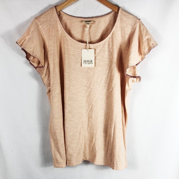 a.n.a Tops - NWT Ana Blouse with Flutter Sleeves | Size XL